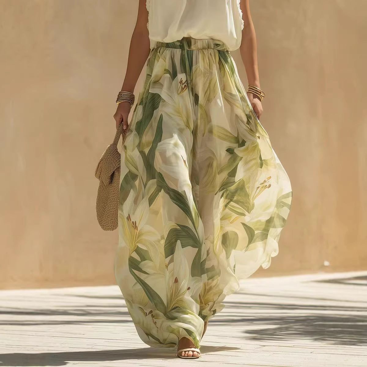 Spring New V-Neck Fitted Ruffle Elegant Dress